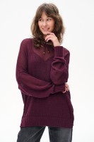 Sweter Damski Fidżi Aubergine