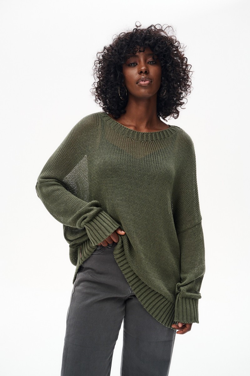 Sweter Damski Fidżi Khaki