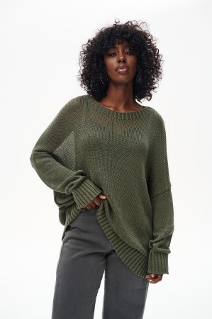 Sweter Damski Fidżi Khaki