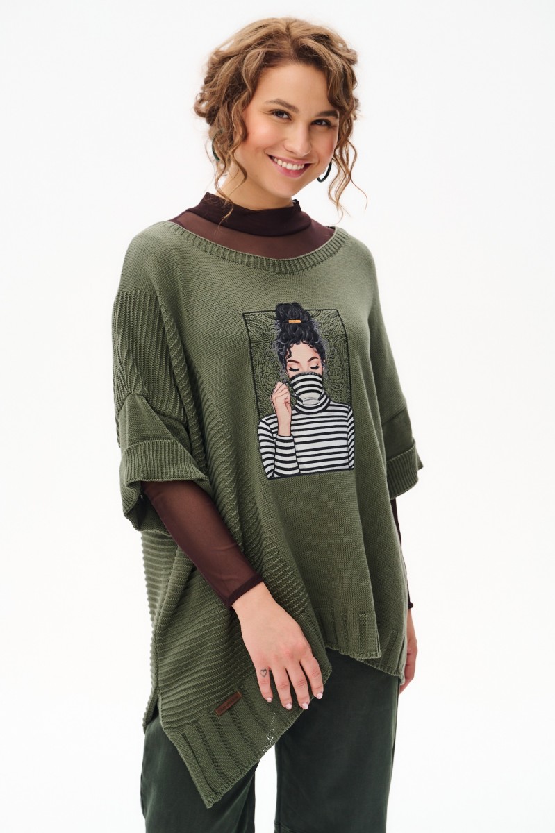 Sweter Damski Persey Khaki