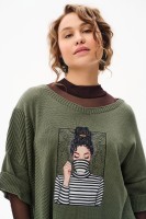 Sweter Damski Persey Khaki