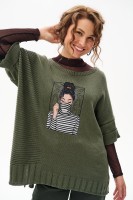 Sweter Damski Persey Khaki