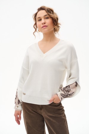 Sweter Damski Alexis Ecru / T2225-04