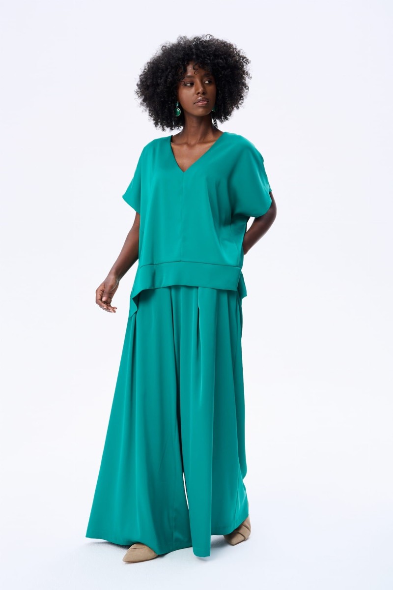 Spodnie Damskie Cygaro BS Emerald