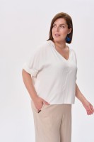 Bluzka Damska Texo Plus Size Ecru