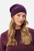 Czapka Damska Łapka Aubergine