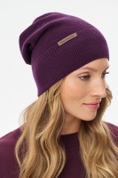Czapka Damska Łapka Aubergine