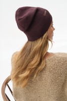 Czapka Damska Łapka Dark Brown