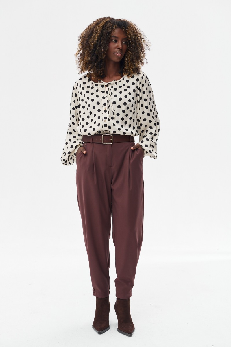 Spodnie Damskie Dina Milk Chocolate