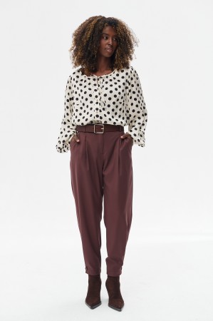 Spodnie Damskie Dina Milk Chocolate