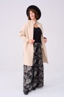 Płaszcz Huggo Plus Size Jasny Beż