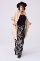 Płaszcz Huggo Plus Size Jasny Beż
