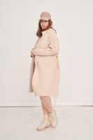 Płaszcz Huggo Plus Size Jasny Beż
