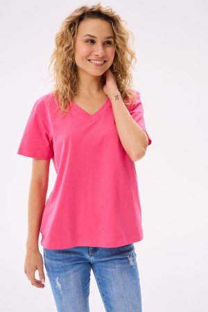 T-shirt Damski Mango BS Amarant