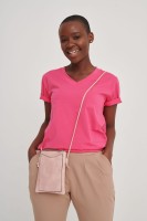 T-shirt Damski Mango BS Amarant