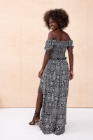 Bluzka Damska Tirra BS Patchwork Black