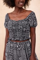 Bluzka Damska Tirra BS Patchwork Black
