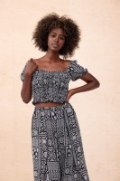 Bluzka Damska Tirra BS Patchwork Black