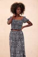 Bluzka Damska Tirra BS Patchwork Black