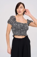 Bluzka Damska Tirra BS Patchwork Black