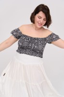 Bluzka Damska Tirra BS Patchwork Black