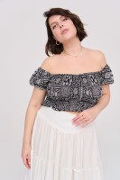 Bluzka Damska Tirra BS Patchwork Black
