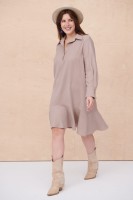 Sukienka Miggon Plus Size Cappucino