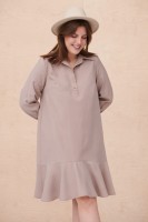 Sukienka Miggon Plus Size Cappucino