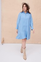 Sukienka Miggon Plus Size Błękitny