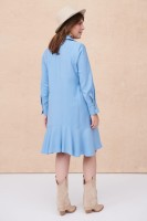 Sukienka Miggon Plus Size Błękitny