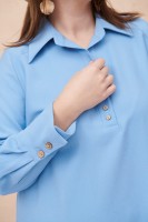 Sukienka Miggon Plus Size Błękitny