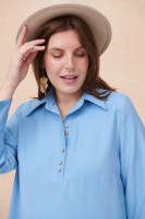 Sukienka Miggon Plus Size Błękitny