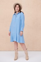 Sukienka Miggon Plus Size Błękitny