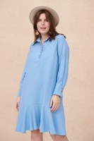 Sukienka Miggon Plus Size Błękitny