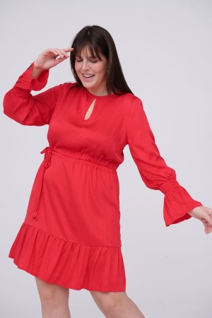 Sukienka Joel Plus Size Koralowy