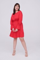 Sukienka Joel Plus Size Koralowy