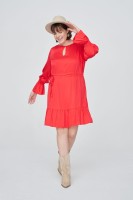Sukienka Joel Plus Size Koralowy