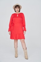 Sukienka Joel Plus Size Koralowy