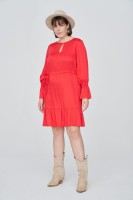 Sukienka Joel Plus Size Koralowy