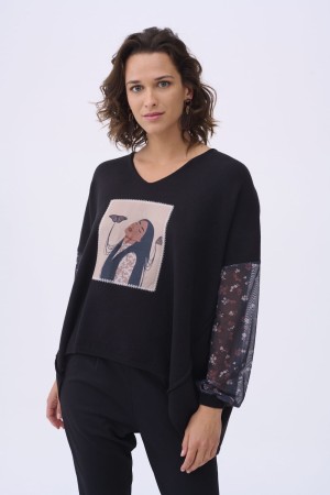 Sweter Damski Balance BS Czarny
