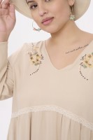 Sukienka Caran Plus Size Beż