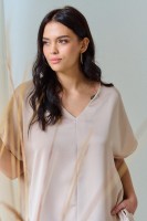 Bluzka Damska Cygaro Plus Size Świetlisty Beż