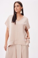 Bluzka Damska Cygaro Plus Size Świetlisty Beż
