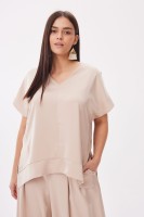 Bluzka Damska Cygaro Plus Size Świetlisty Beż