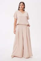 Bluzka Damska Cygaro Plus Size Świetlisty Beż