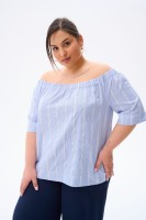 Bluzka Damska Delia Plus Size Granat