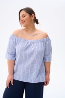 Bluzka Damska Delia Plus Size Granat
