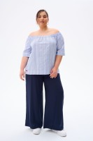 Bluzka Damska Delia Plus Size Granat