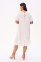 Sukienka Moss Plus Size Ecru