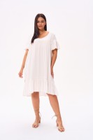 Sukienka Moss Plus Size Ecru